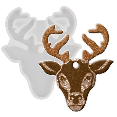 Deer Head Tag Silicone Resin Mold