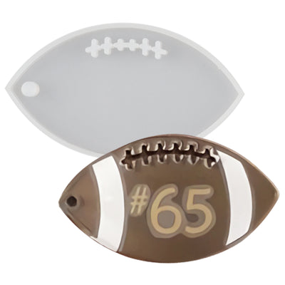 American Football Tag Silicone Resin Mold