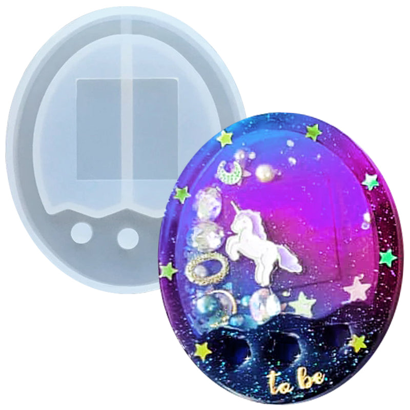 Game Console Resin Shaker Silicone Mold Egg Shape