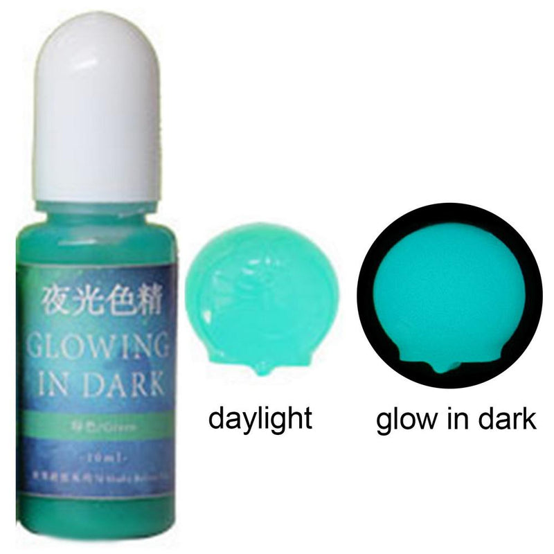 Luminous Epoxy Resin Liquid Pigment 10g 10ml 0.35oz, Green