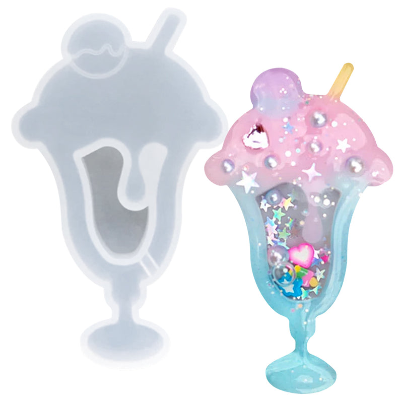Ice Cream Cup Resin Shaker Silicone Mold