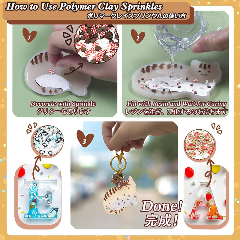 Polymer Clay Sprinkles for Fake Dessert Pack of 20g