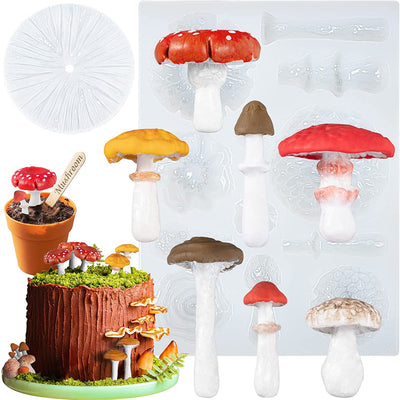 Life Like Mushroom Silicone Mold and Texture Veiner