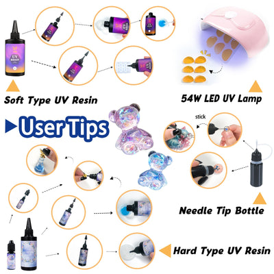 UV Resin Jewelry Making Starters Supplies Kit